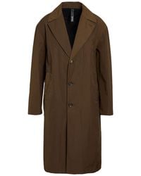 Hevò - Overcoat & Trench Coat Polyester, Cotton - Lyst