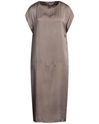Rossopuro - Midi Dress Silk, Elastane - Lyst