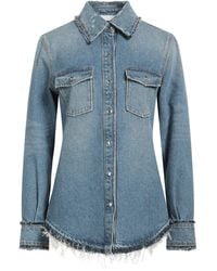 Chloé - Denim Shirt Cotton, Hemp - Lyst