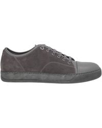 Lanvin - Charcoal Sneakers Calfskin - Lyst