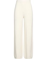 hinnominate - Ivory Pants Viscose, Polybutylene, Polyamide, Elastane - Lyst