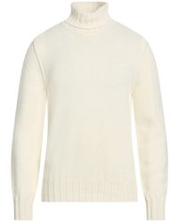 Messagerie - Patrizio Piscaglia Ivory Turtleneck Baby Alpaca Wool, Polyamide, Wool - Lyst