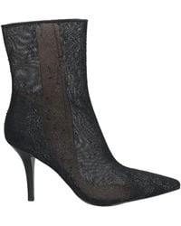 Pinko - Ankle Boots Textile Fibers, Leather - Lyst