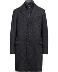 Fedeli - Charcoal Coat Baby Alpaca Wool, Wool, Polyester, Cashmere - Lyst