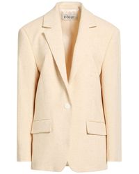 Rohe - Ivory Blazer Viscose, Silk - Lyst