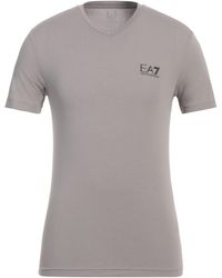EA7 - T-Shirt Cotton, Elastane - Lyst