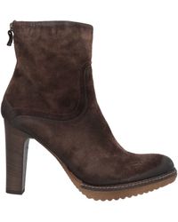 Manas - Dark Ankle Boots Leather - Lyst