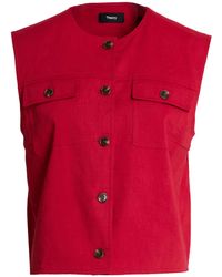 Theory - Tailored Vest Linen, Viscose, Elastane - Lyst