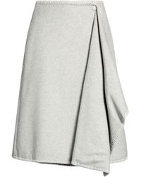 Agnona - Midi Skirt Silk, Cashmere - Lyst