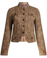 Etro - Jacket Cotton, Viscose, Linen, Polyester, Silk - Lyst