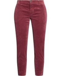 120% Lino - Pants Cotton, Elastane - Lyst