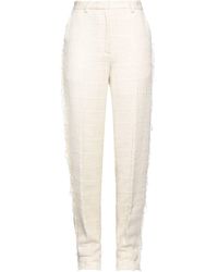 FEDERICO CINA - Cream Pants Cotton, Polyamide - Lyst