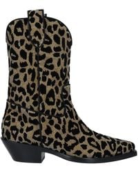 Dolce & Gabbana - Dolce&gabbana Ankle Boots Fabric Gold - 10 - Us - Lyst