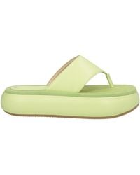 OSOI - Lime Thong Sandal Leather - Lyst