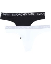 Emporio ArmaniEmporio Armani Underwear Cheeky Pants Iconic Microfiber Slip intégral Femme Marque  