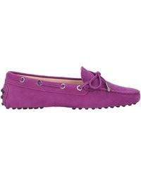 Tod's - Lilac Loafers Leather - Lyst