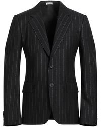 McQueen - Blazer Wool, Metallic Fiber - Lyst