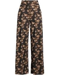 Niu - Dark Pants Polyester, Viscose, Polyamide, Metallic Polyester, Elastane - Lyst