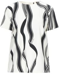 Marella - Art.365 Ivory Top Polyester, Elastane - Lyst