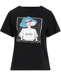 Liu Jo - Better T-Shirt Cotton, Elastane - Lyst