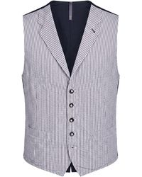 Montedoro - Tailored Vest Cotton, Linen - Lyst