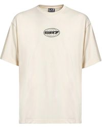 EA7 - T-Shirt Cotton - Lyst