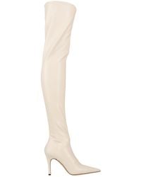 Bianca Di - Cream Boot Synthetic Material - Lyst