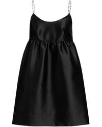 Sandro - Crystal-embellished Satin Mini Dress - Lyst