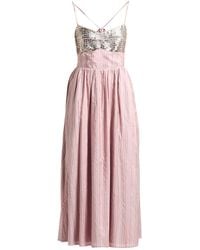 Alix Of Bohemia - Antique Rose Midi Dress Silk - Lyst