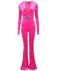 Versace - Fuchsia Jumpsuit Polyester, Elastane - Lyst