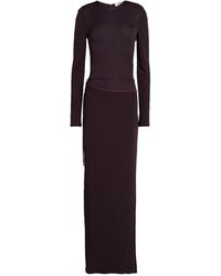 Fendi - Dark Maxi Dress Viscose - Lyst