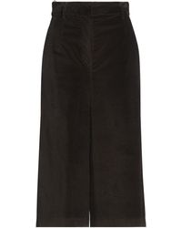 Max Mara - Dark Pants Cotton, Elastane - Lyst