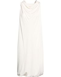 Lanvin - Ivory Mini Dress Viscose - Lyst