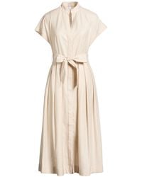 Eleventy - Midi Dress Wool, Metal Fiber - Lyst