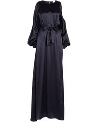 Eleventy - Midnight Maxi Dress Silk - Lyst