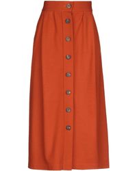 Harris Wharf London Jupe mi-longue - Orange