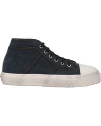 Dolce & Gabbana - Denim Leather-Trimmed Sneakers - Lyst