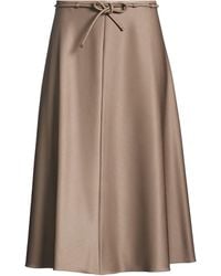 Agnona - Light Midi Skirt Wool, Elastane - Lyst