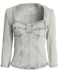 Isabel Marant - Top Cotton, Elastane - Lyst