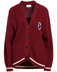 ViCOLO - Burgundy Cardigan Acrylic, Viscose, Wool, Alpaca Wool - Lyst
