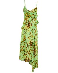 MSGM - Midi Dress Viscose - Lyst