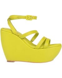 Paloma Barceló - Lime Sandals Leather - Lyst