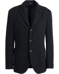Drumohr - Charcoal Blazer Virgin Wool - Lyst