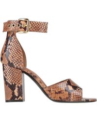 Via Roma 15 - Camel Sandals Leather - Lyst