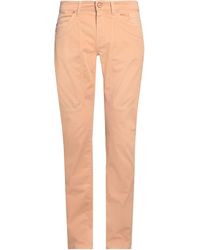Jeckerson - Apricot Pants Cotton, Elastane, Polyester, Polyurethane - Lyst
