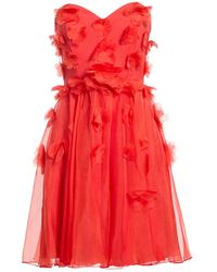 Rhea Costa - Mini Dress Silk, Viscose - Lyst