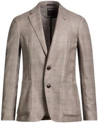 ZEGNA - Blazer Wool, Cashmere, Silk, Linen - Lyst