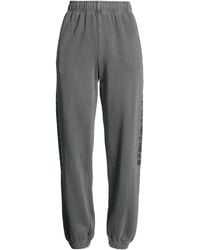 Pinko - Charcoal Pants Cotton - Lyst