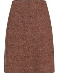 Amina Rubinacci - Mini Skirt Wool, Silk, Synthetic Fibers - Lyst