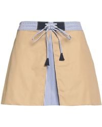 Sandro - Sand Mini Skirt Cotton - Lyst